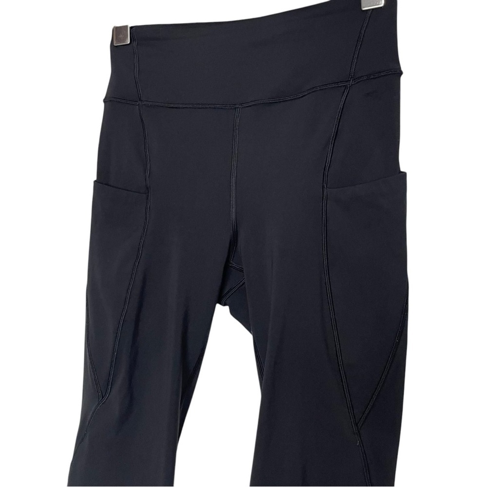 Lululemon Break Free Crop Nulux 17" Leggings Black Size 4 Running Gym Sports - Picture 9 of 16